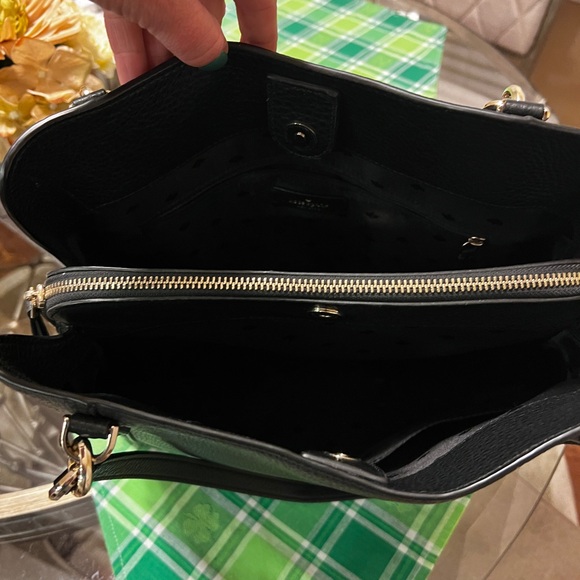 Kate Spade purse, over the shoulder, black, 3 years old, used 4 times - Picture 3 of 3
